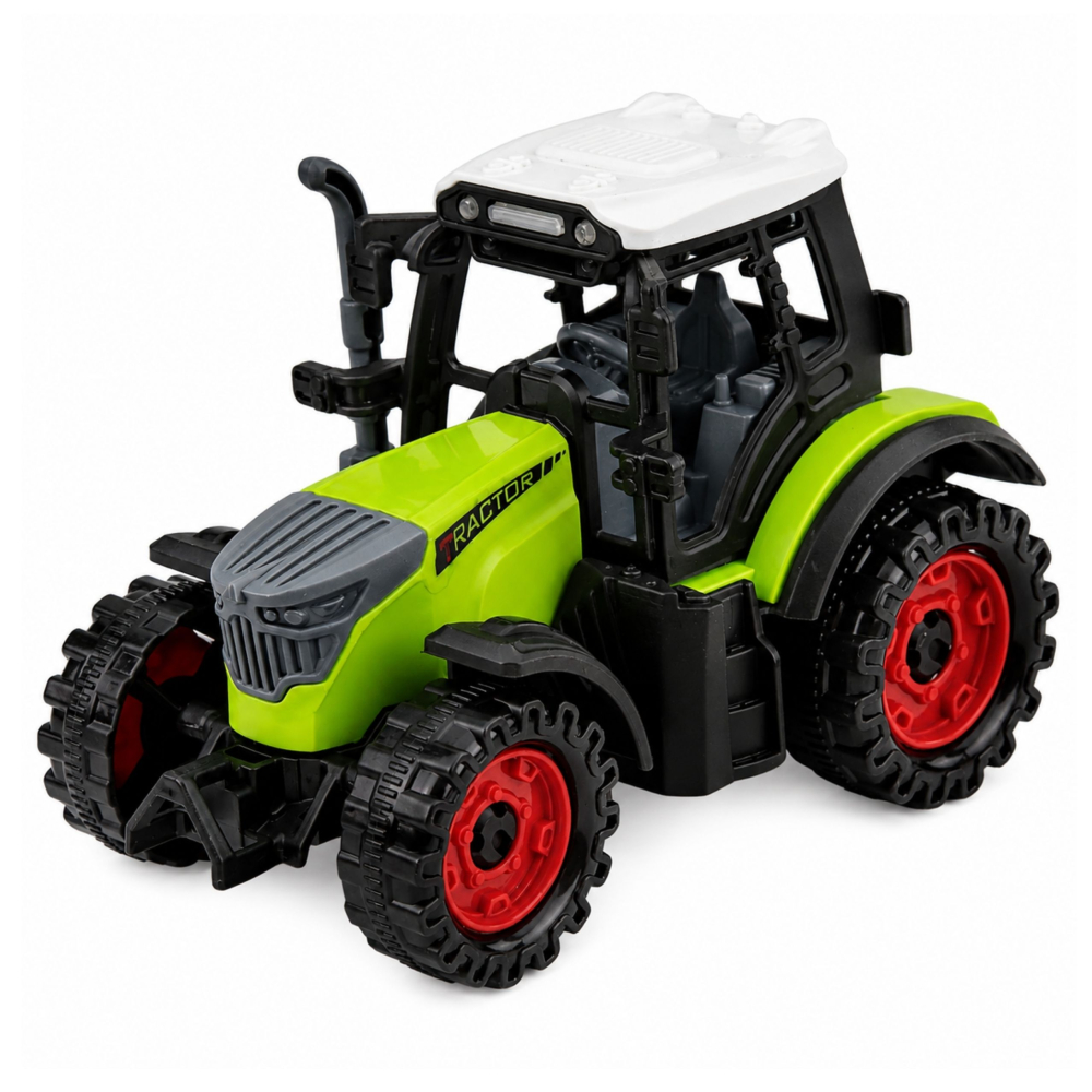 Tractor agricol cu cisterna, tractiune prin frictiune, 34 cm, verde-alb, 3 ani+ [5]