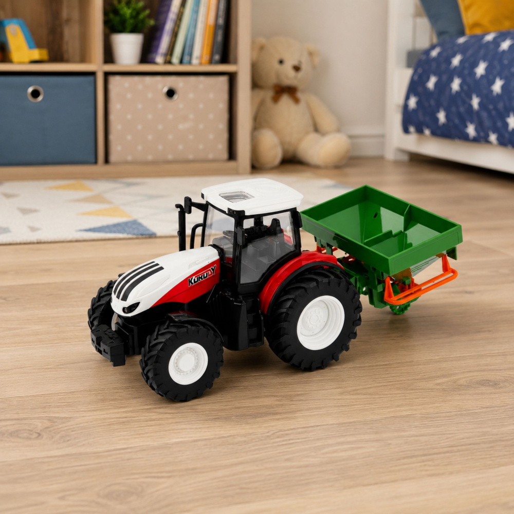 Tractor agricol cu telecomanda si semanatoare 1:24, 3 ani+ [4]