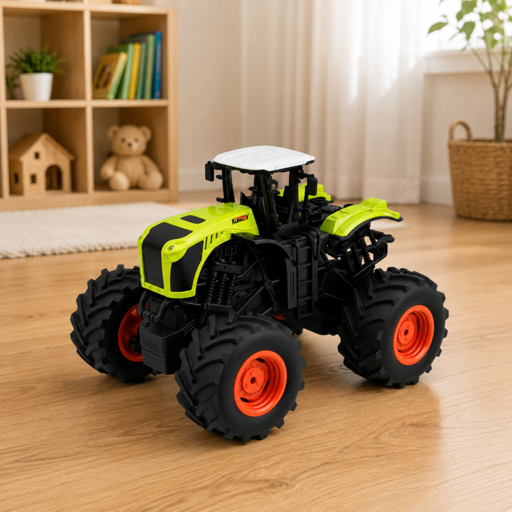 Tractor cu telecomanda RC Off-Road Lumini Sunete 1:16 Verde, 3 ani+ [4]
