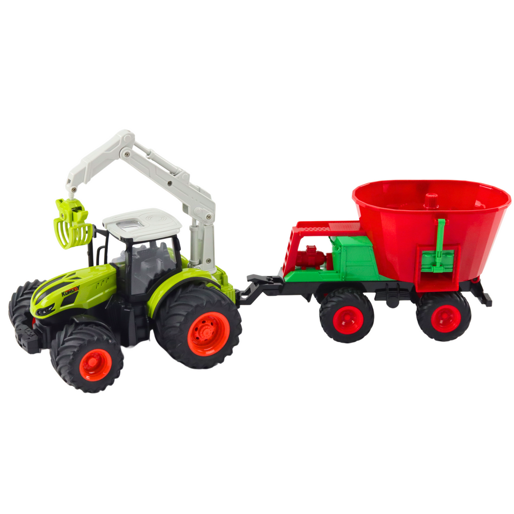 Tractor cu telecomanda, semanatoare si cleste rotativ, 3 ani+ [2]
