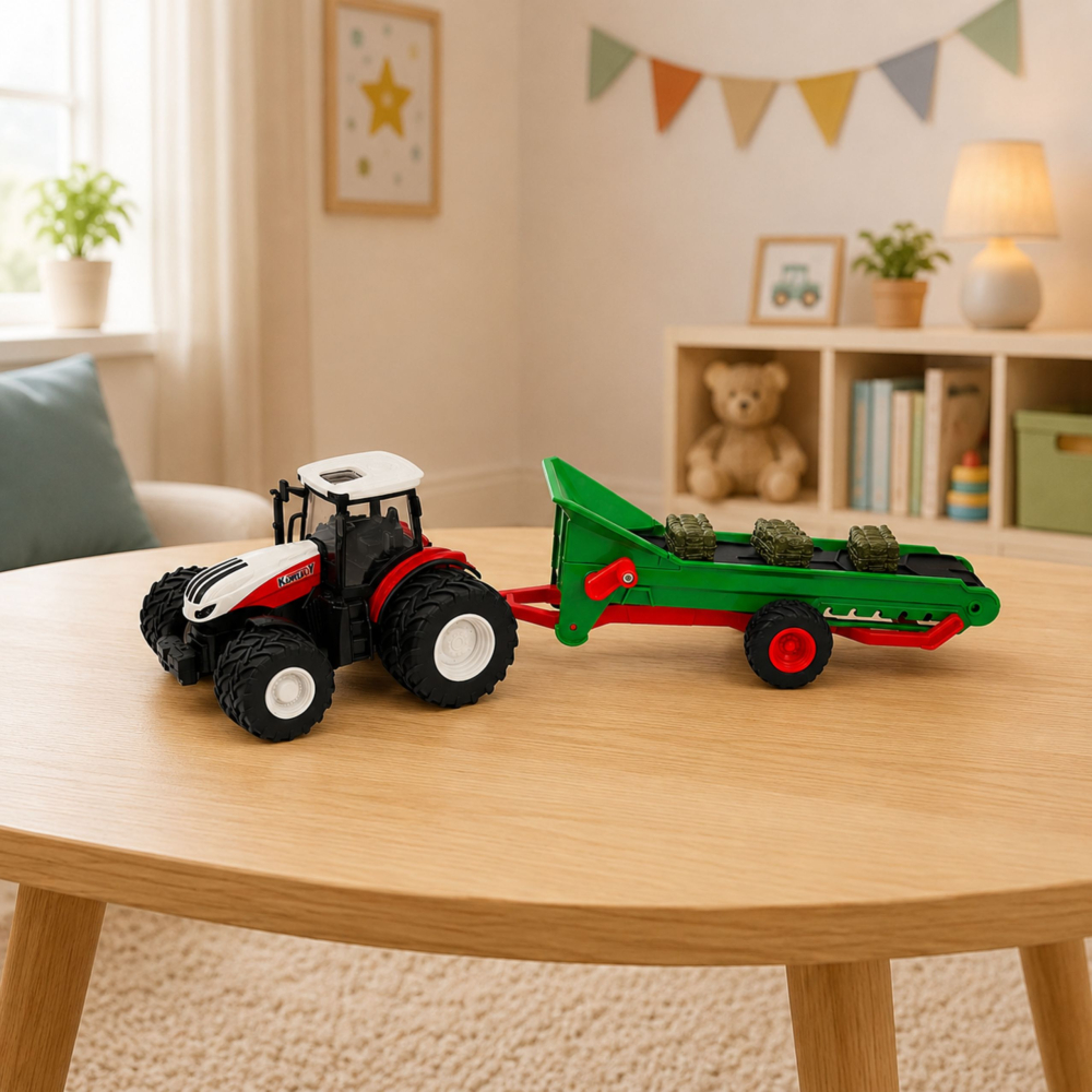 Tractor cu telecomanda si banda transportoare de baloti 1:24, 3 ani+ [5]