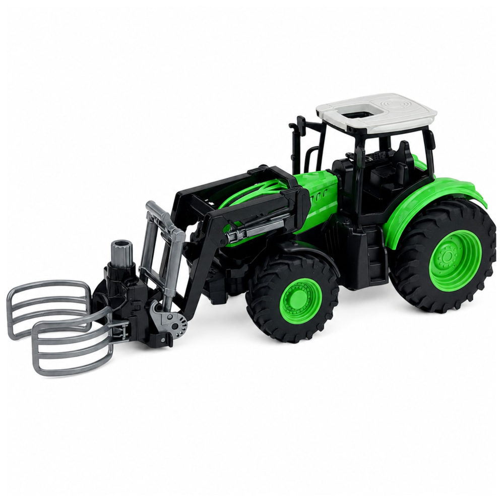 Tractor cu telecomanda si cleste pentru baloti 1:24, 3 ani+ [2]