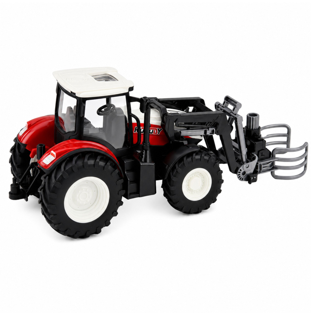 Tractor cu telecomanda si cleste pentru baloti 1:24, 3 ani+ [4]