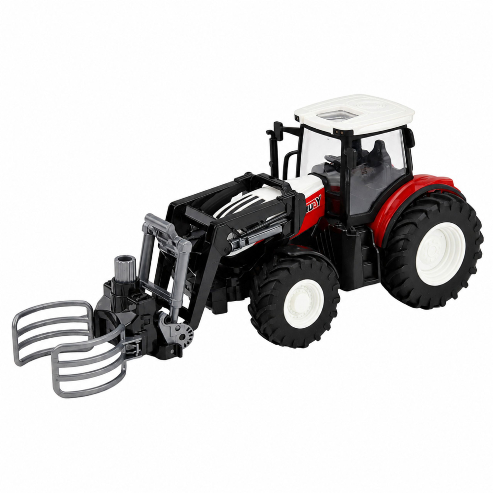 Tractor cu telecomanda si cleste pentru baloti 1:24, 3 ani+ [2]