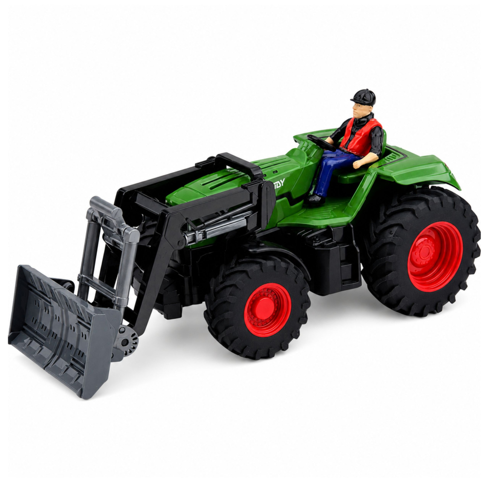 Tractor cu telecomanda si cupa cu figurina fermier 1:24, 3 ani+ [2]