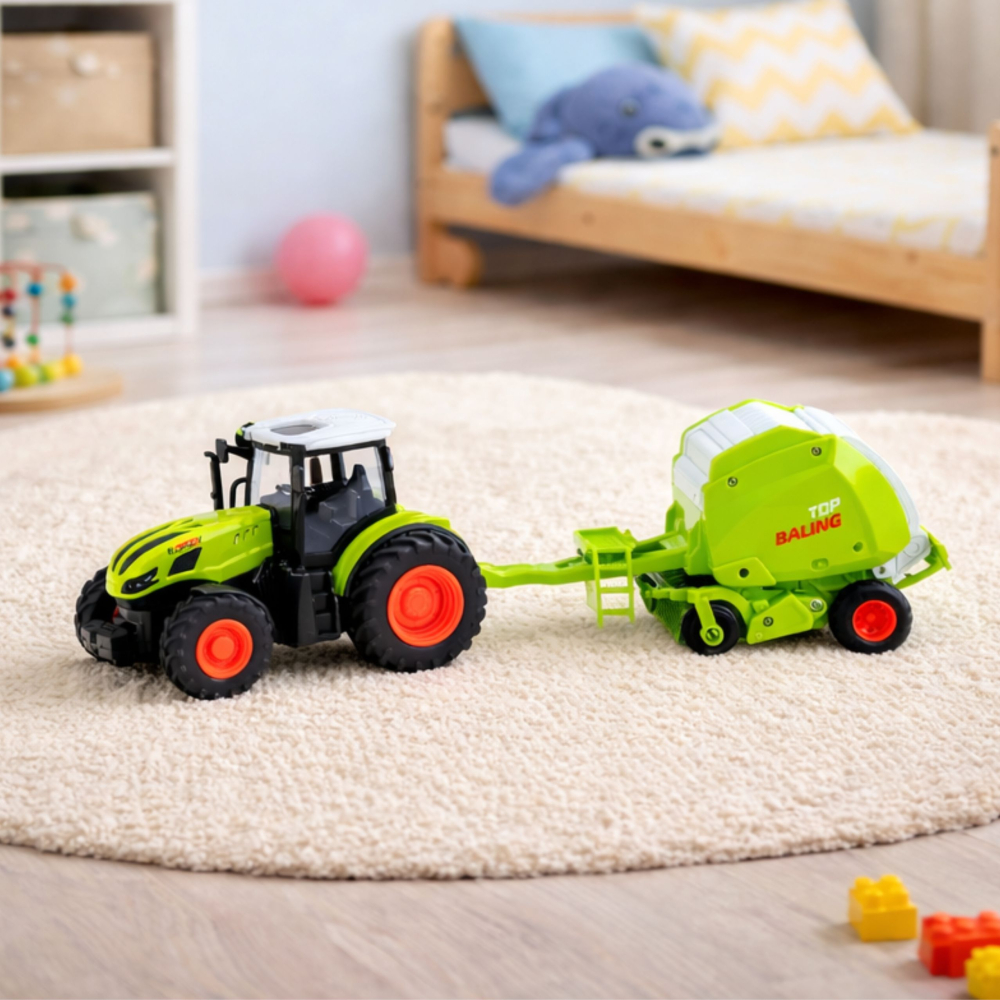 Tractor cu telecomanda si presa de balotat 1:24, 3 ani+ [3]