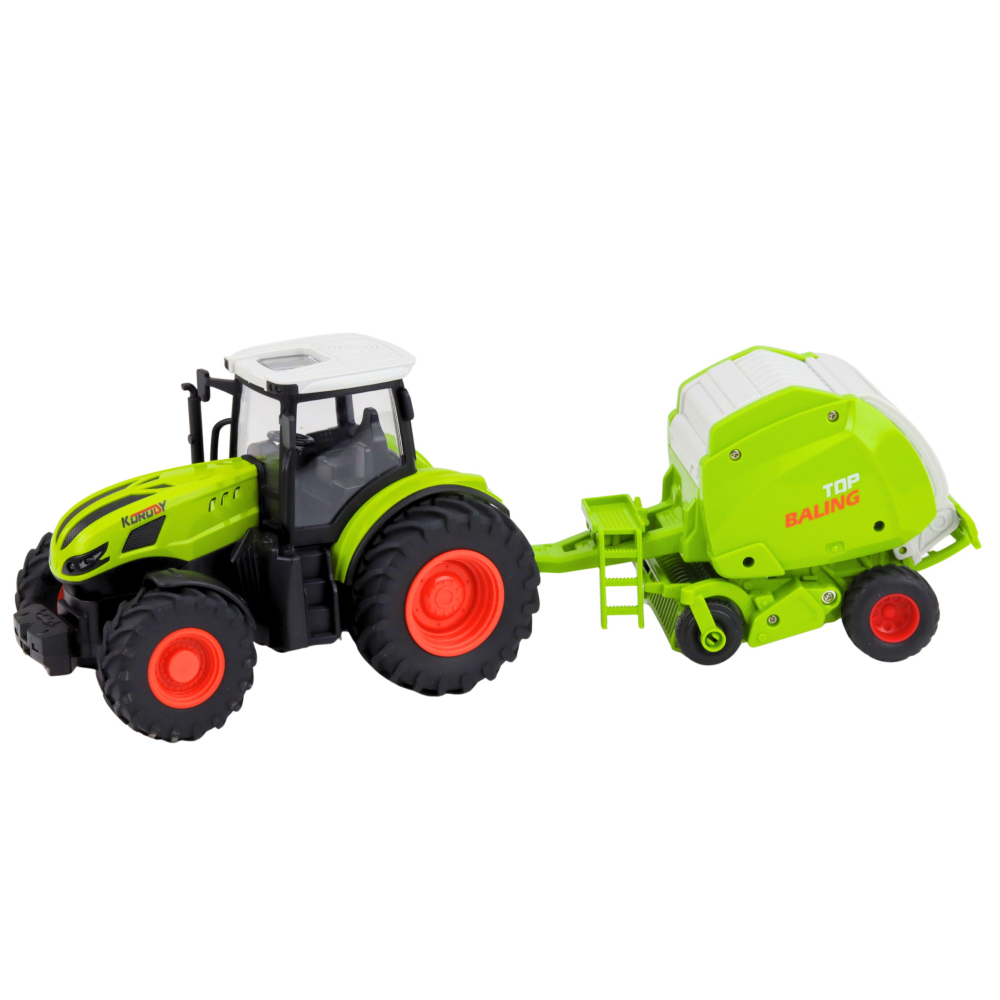 Tractor cu telecomanda si presa de balotat 1:24, 3 ani+ [2]
