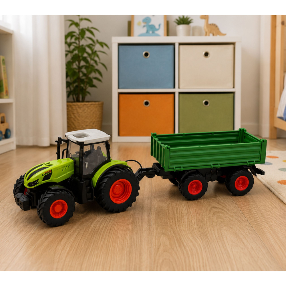 Tractor cu telecomanda si remorca basculanta 1:24, 3 ani+ [3]