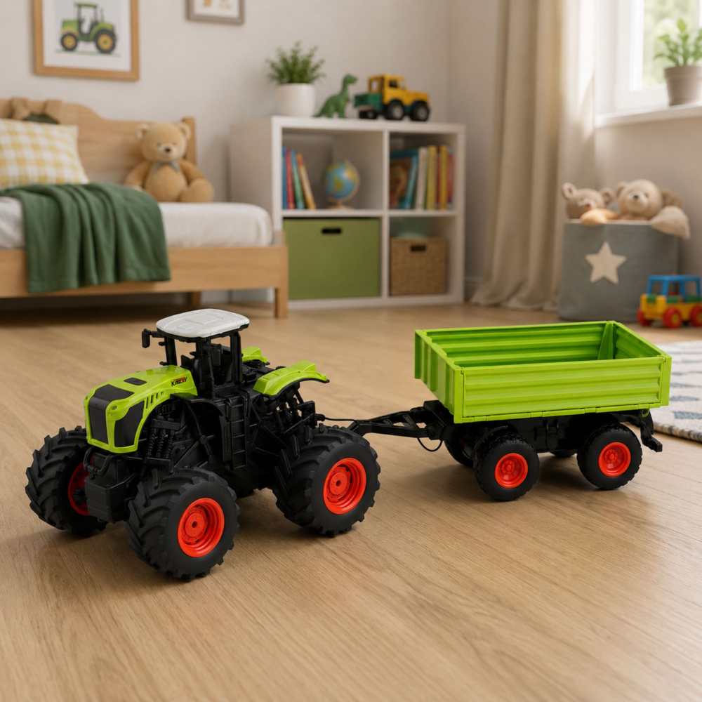 Tractor cu telecomanda si remorca basculanta RC 1:16, 3 ani+ [5]