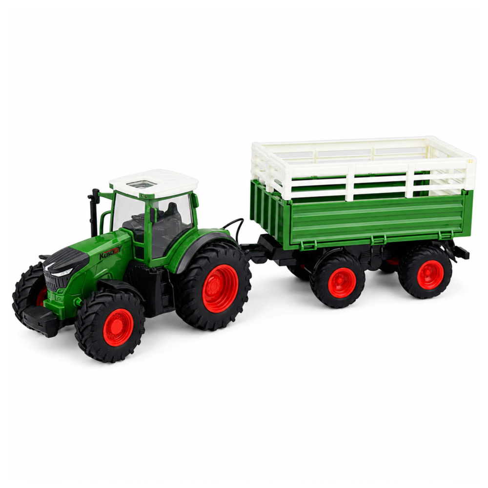 Tractor cu telecomanda si remorca basculanta RC 1:24, 3 ani+ [2]