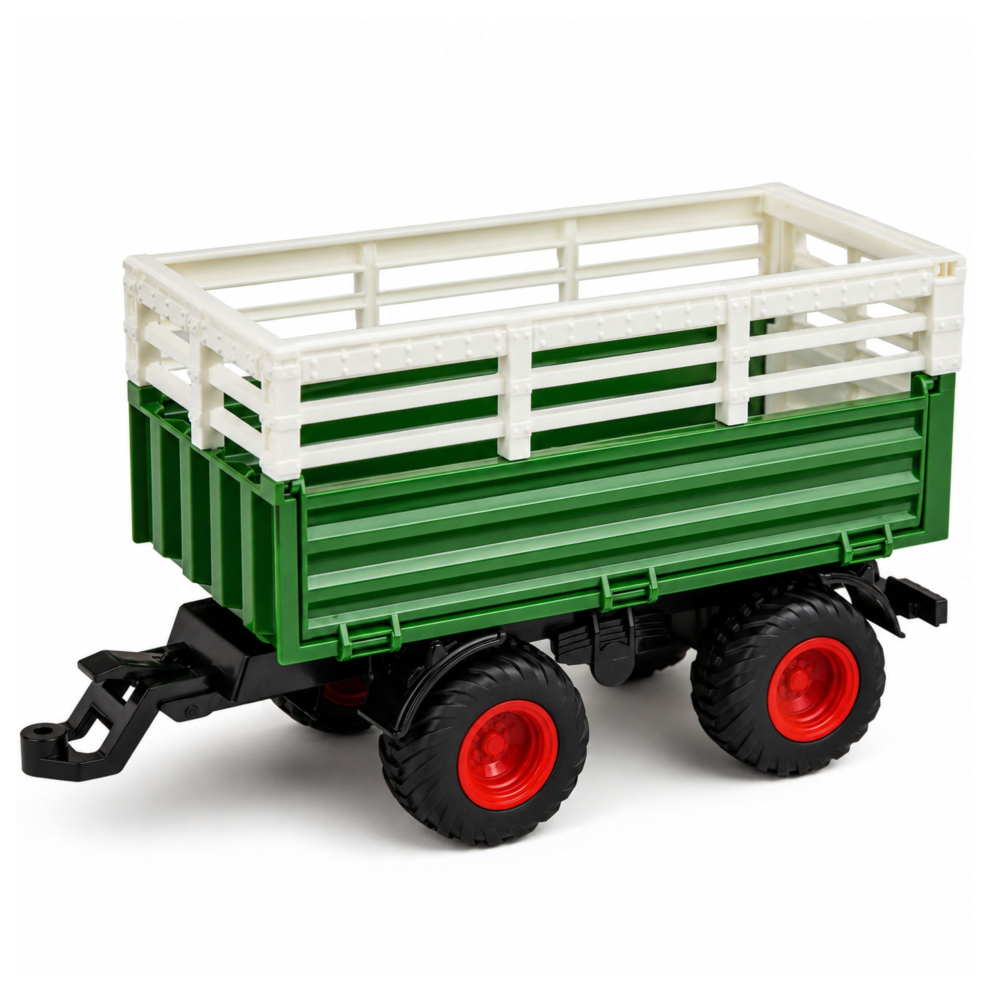 Tractor cu telecomanda si remorca plus figurina vaca 1:24, 3 ani+ [4]