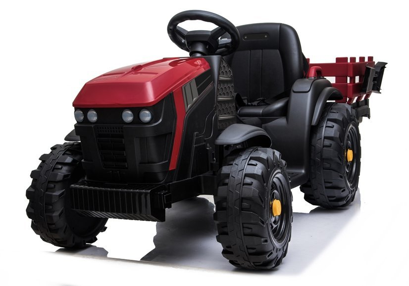 Tractor electric cu remorca BDM0925 Rosu 12V pentru copii, 3 ani+ [6]
