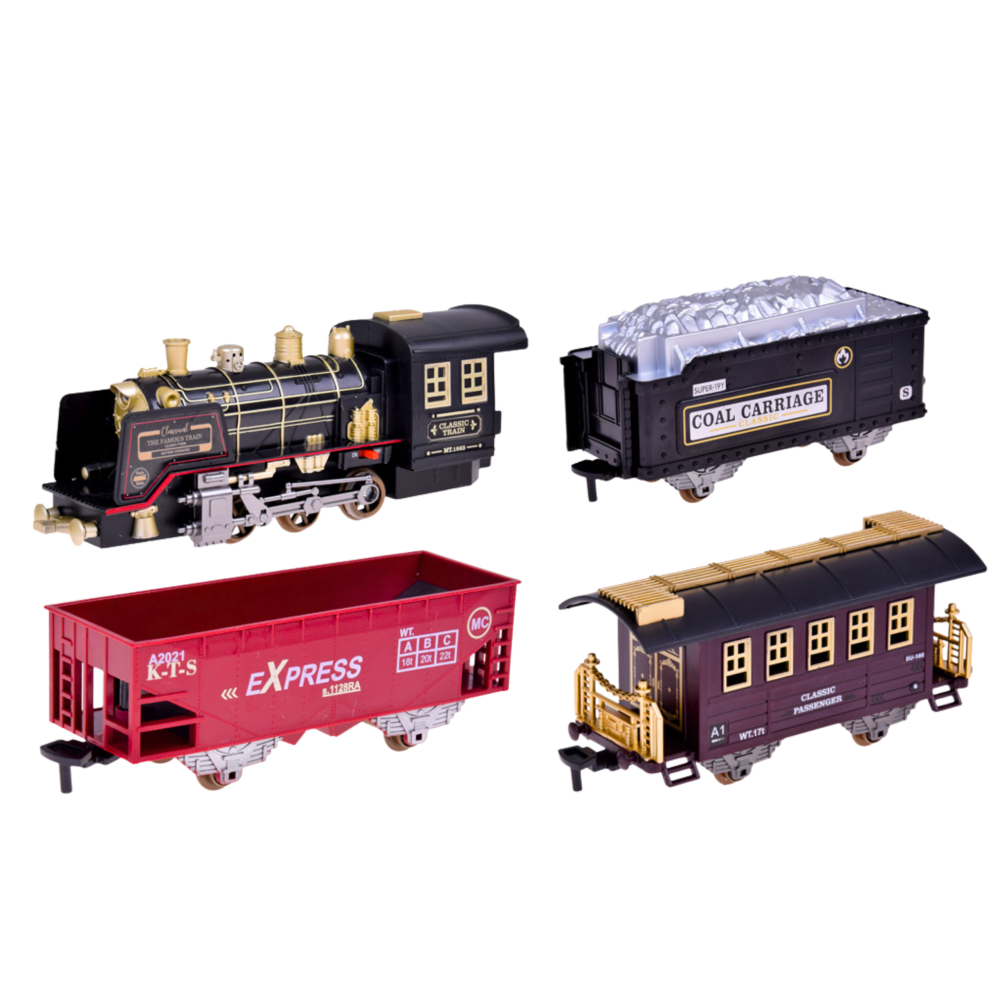 Trenulete R/C Locomotiva cu abur lumini si sunete 22 piese, 3 ani+ [2]