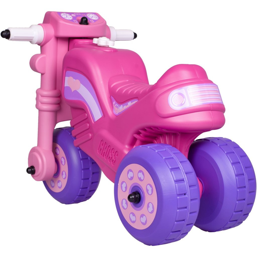 Tricicleta fara pedale CROSS roz pentru copii tip ride-on [5]