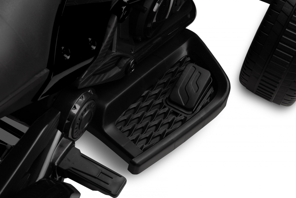 Trike electric cu 2 motoare, panou multimedia cu USB si Bluetooth, NEGRU [11]