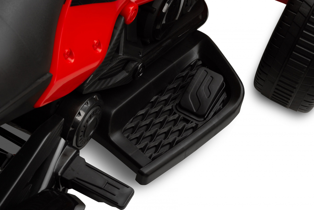 Trike electric cu 2 motoare, panou multimedia cu USB si Bluetooth, rosu [11]