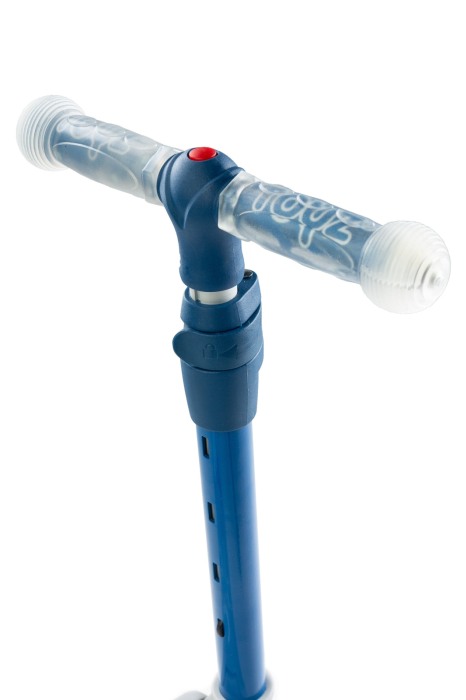Trotineta cu 3 roti, leduri si sezut pentru copii - Toyz TIXI 2 in 1, baieti [10]
