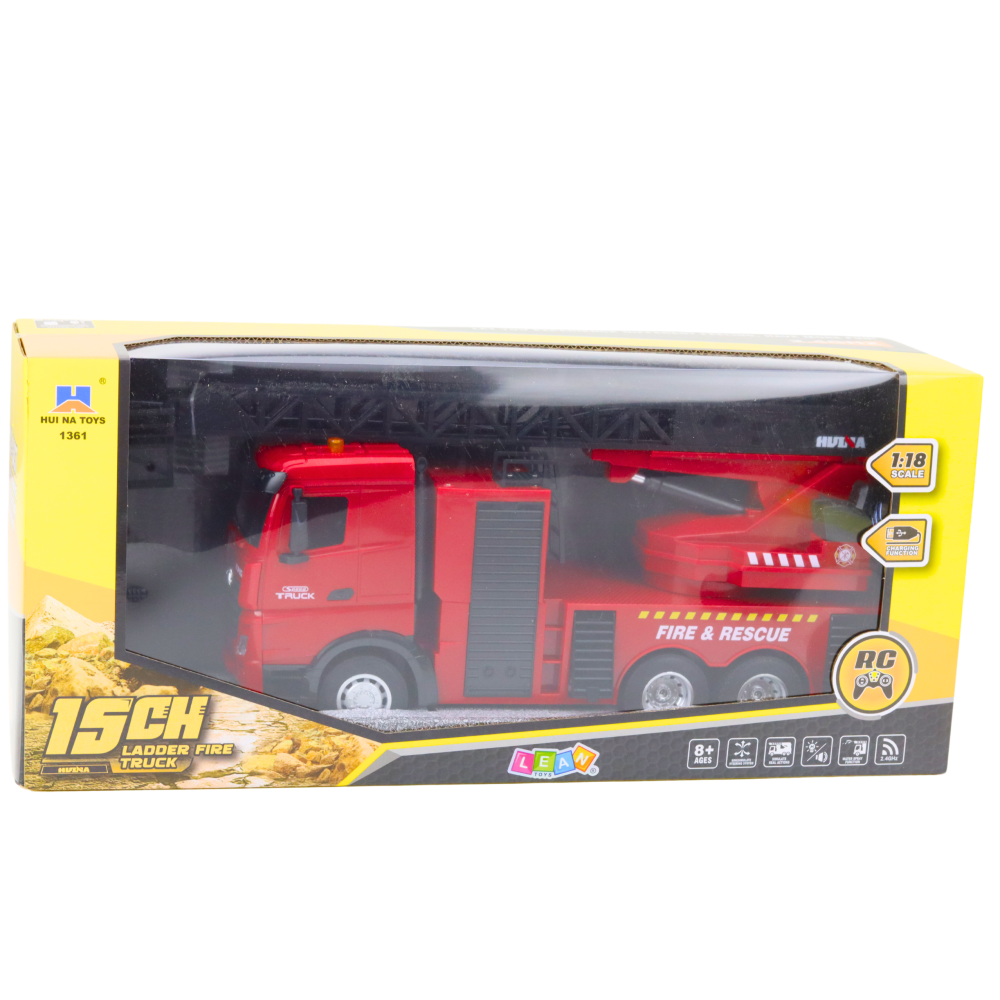 Utilaj constructii R/C Masina de pompieri Huina scara 1:18, 8 ani+ [4]