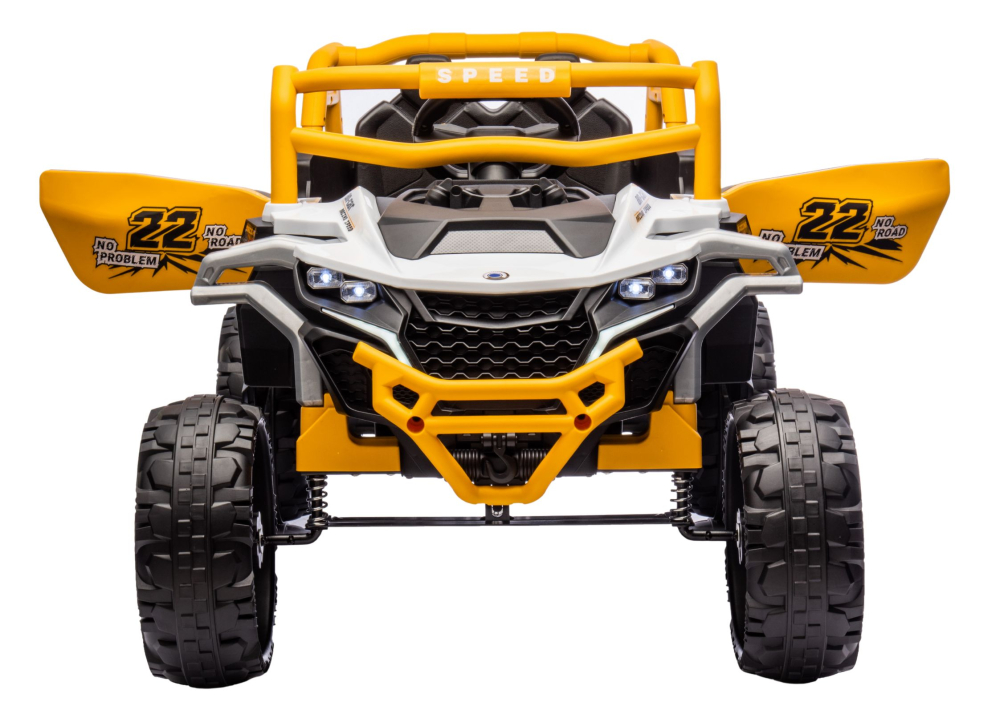 Vehicul electric M1 Alb/Galben, tracțiune 4x4, Bluetooth [5]