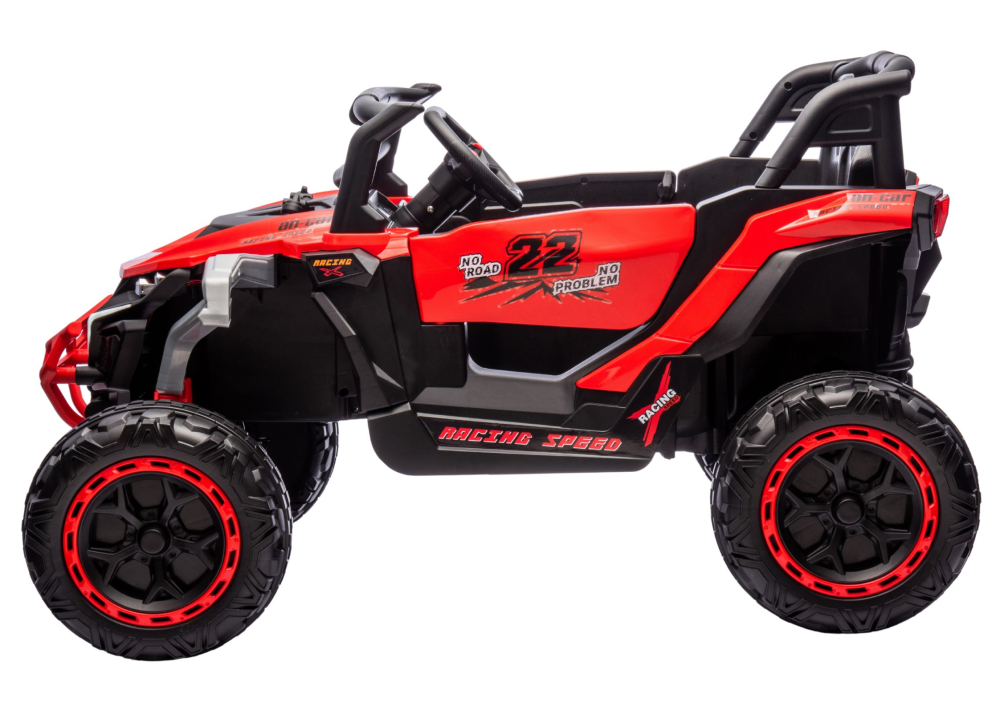 Vehicul electric M1 Roșu, tracțiune 4x4, Bluetooth [4]