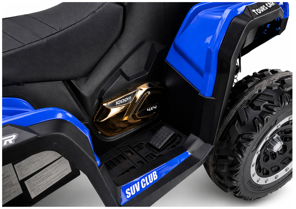 ATV Electric pentru Copii Quad XW-08 Blue, 4x4, Motoare 4x45W, Roți EVA [9]