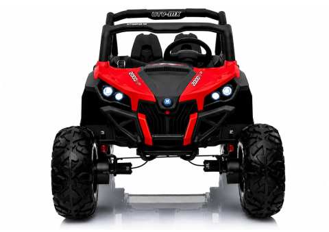 Masinuta electrica Jeep XMX603 Off-Road pentru copii, 2x12V 7Ah, 4 motoare 45W, roti EVA, scaun piele, telecomanda, ROSU, 1 loc, 3-8 ani [7]