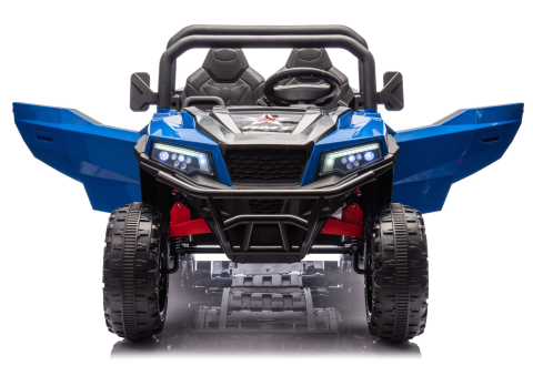 Masinuta electrica 6 roti XB-1038A 4x4 Off-Road pentru copii, 24V 7Ah, 4 motoare 200W, telecomanda, roti EVA, scaun piele, ALBASTRU, 3-8 ani [5]