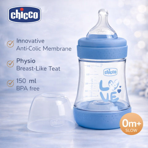 Biberoane - 153862 BIBERON PERFECT5 150ML FLUX LENT BAIETI ANTI COLICI HRANIRE FIZIOLOGICA