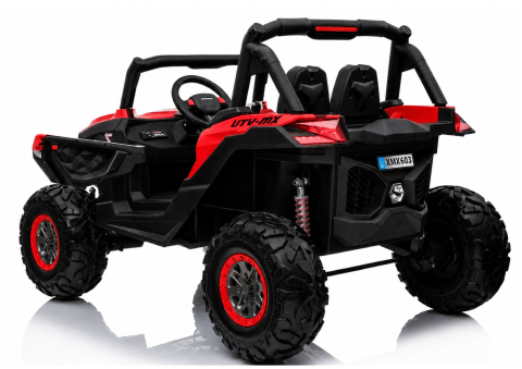 Masinuta electrica Jeep XMX603 Off-Road pentru copii, 2x12V 7Ah, 4 motoare 45W, roti EVA, scaun piele, telecomanda, ROSU, 1 loc, 3-8 ani [2]