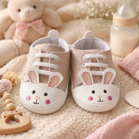 Incaltaminte - Tenesi bebelusi iepuras talpa alba Leoncino