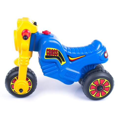 Tricicleta fara pedale CROSS albastra pentru copii tip ride-on [2]