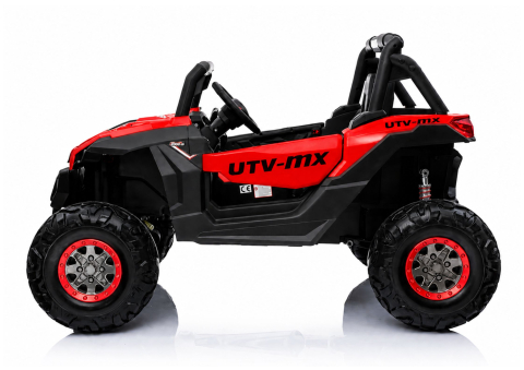 Masinuta electrica Jeep XMX603 Off-Road pentru copii, 2x12V 7Ah, 4 motoare 45W, roti EVA, scaun piele, telecomanda, ROSU, 1 loc, 3-8 ani [3]