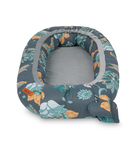 Velvet Baby Nest/baby Cocoon – Paradise emerald + PERNA [3]