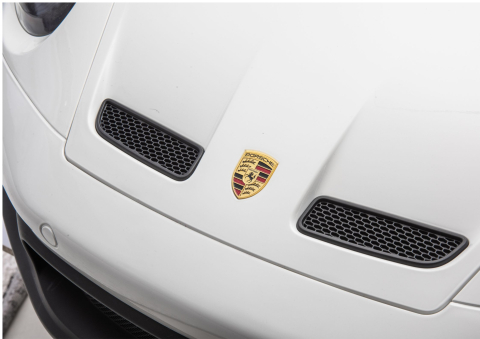 Masinuta electrica Porsche 911 GT3 (DK-P911) pentru copii, 24V 10Ah, 2 motoare 280W, scaun piele, roti EVA, ALB, 3-8 ani [7]