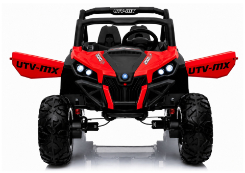 Masinuta electrica Jeep XMX603 Off-Road pentru copii, 2x12V 7Ah, 4 motoare 45W, roti EVA, scaun piele, telecomanda, ROSU, 1 loc, 3-8 ani [6]