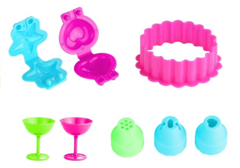 Set creativ copii tort zi de nastere DIY lut colorat accesorii incluse [6]