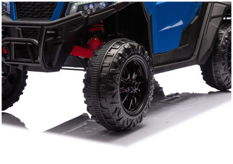 Masinuta electrica 6 roti XB-1038A 4x4 Off-Road pentru copii, 24V 7Ah, 4 motoare 200W, telecomanda, roti EVA, scaun piele, ALBASTRU, 3-8 ani [8]