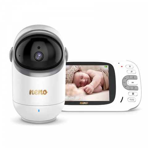 Baby Monitoare video - Neno Berkano – Monitor video wireless pentru bebeluși cu cameră rotativă - Bebelul