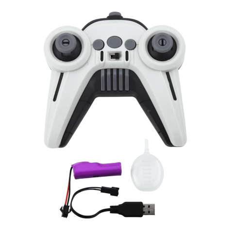 Masina cascadorii telecomandata RC cu lumini fum drift 360° albastra [4]