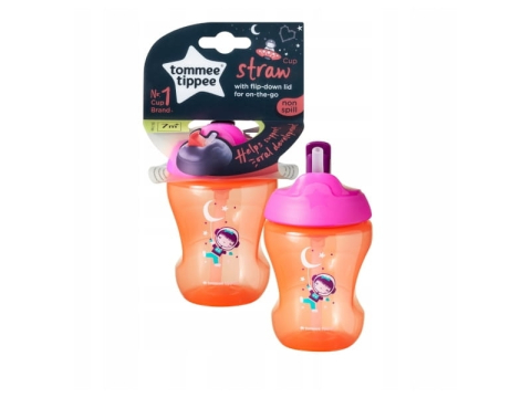 Cana Tommee Tippee cu pai anti-curgere 7m+ roz, 230ml [3]