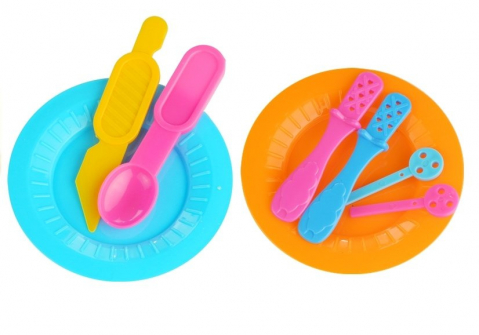 Set creativ copii tort zi de nastere DIY lut colorat accesorii incluse [4]