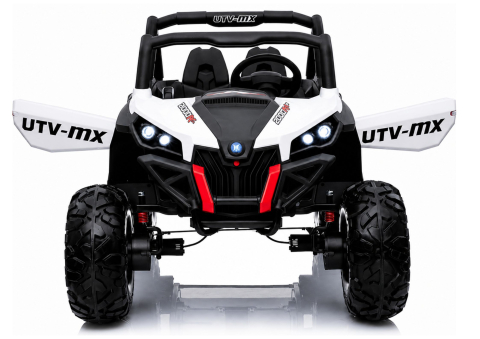 Masinuta electrica Jeep XMX603 Off-Road pentru copii, 2x12V 7Ah, 4 motoare 45W, roti EVA, scaun piele, telecomanda, ALB, 1 loc, 3-8 ani [6]