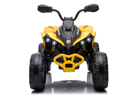 ATV electric copii DK-CA002 4x4, 12V 7Ah, 4 motoare 45W, telecomanda parentala, roti EVA, GALBEN, 3-7 ani [9]