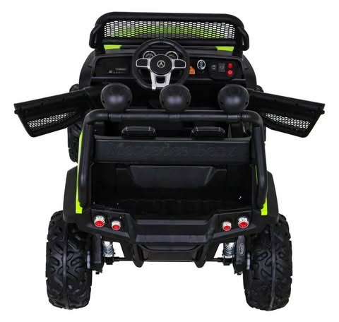 Mercedes Unimog - Masinuta electrica verde 4x45W cu telecomanda si roti EVA, 2 locuri [5]