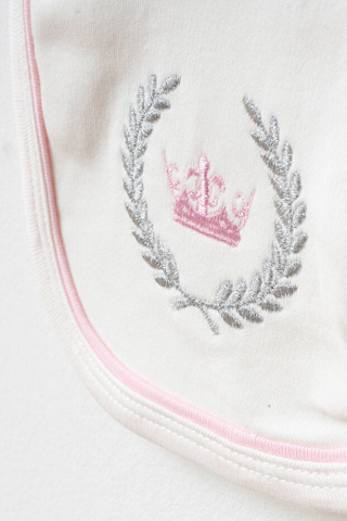 Set nou nascut fetita princess brodat bumbac 5 piese [1]