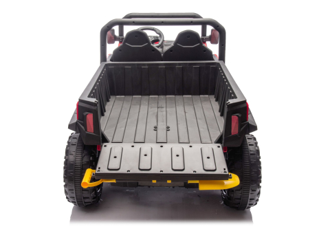 Masinuta electrica 6 roti XB-1038A 4x4 Off-Road pentru copii, 24V 7Ah, 4 motoare 200W, telecomanda, roti EVA, scaun piele, ROSU, 3-8 ani [6]