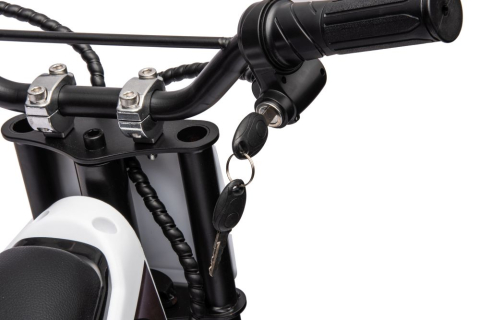 Motocicletă Cross cu Acumulator A9901 Albă pentru Copii [10]