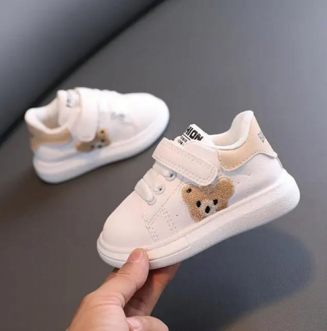 Adidasi albi cu insertie CREM - Teddy [0]