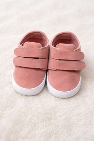 Adidasi bebelusi roz cu scai, talpa moale, leoncino [3]