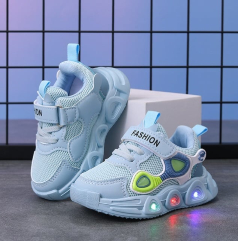 Adidasi bleu cu luminite - Panda eyes [1]